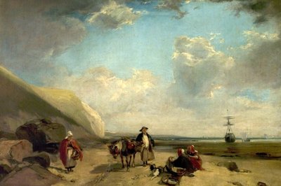 Fischer an der Küste der Normandie, 1824 von Richard Parkes Bonington